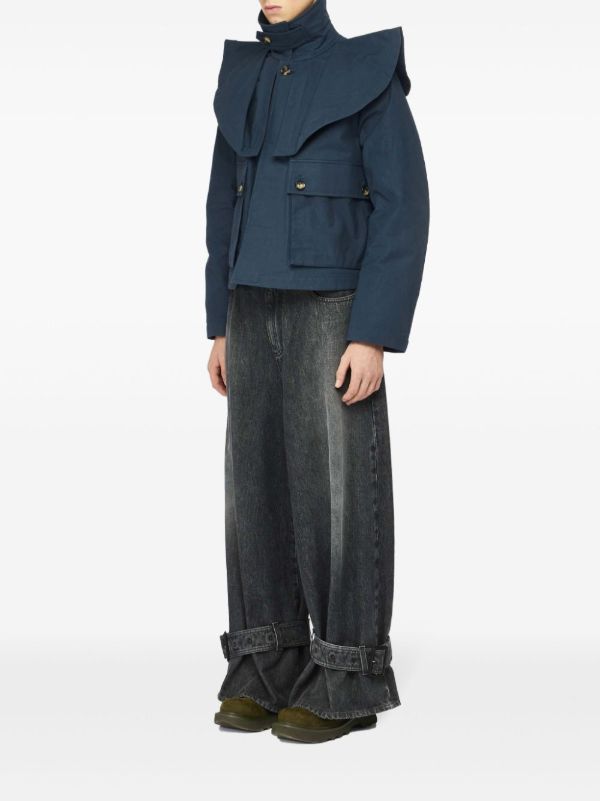 JW Anderson Oversized-Collar Jacket | Browns Varsity Jackets