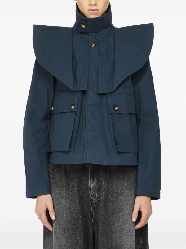 JW Anderson Oversized-Collar Jacket | Browns Varsity Jackets