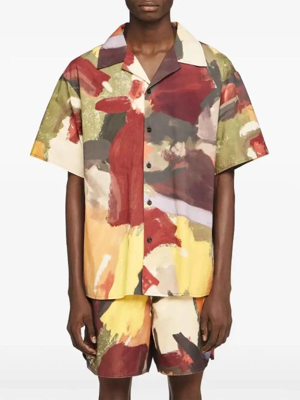 JW Anderson Printed Short-Sleeve Shirt | Browns Shirts