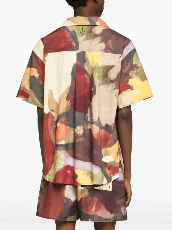 JW Anderson Printed Short-Sleeve Shirt | Browns Shirts