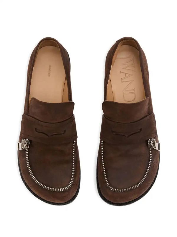 JW Anderson Suede Biker Loafers | Browns Loafers