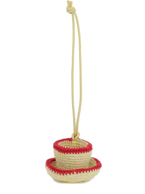 JW Anderson tea cup bag charm | Browns Keyrings & Chains