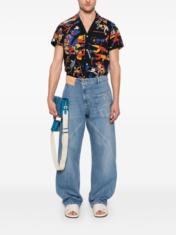 JW Anderson Twisted Jeans | Browns Relaxed-Fit Jeans