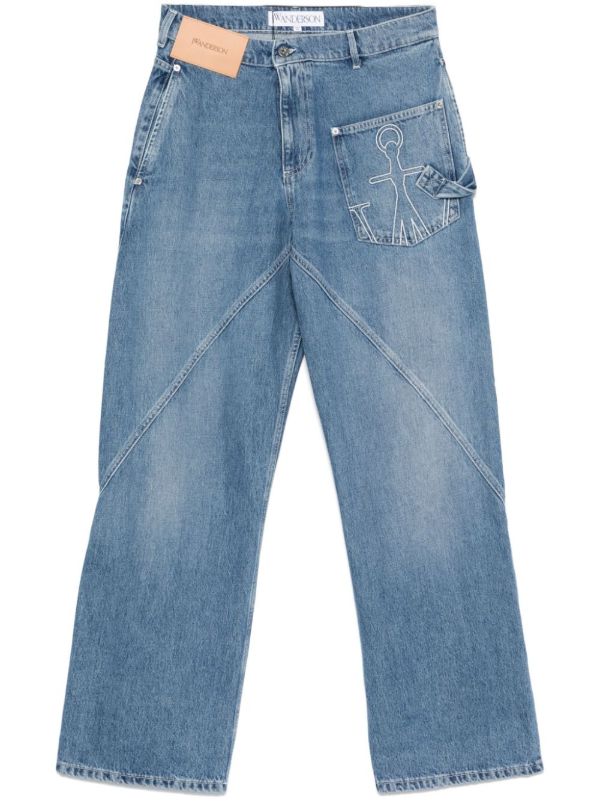 JW Anderson Twisted Jeans | Browns Relaxed-Fit Jeans