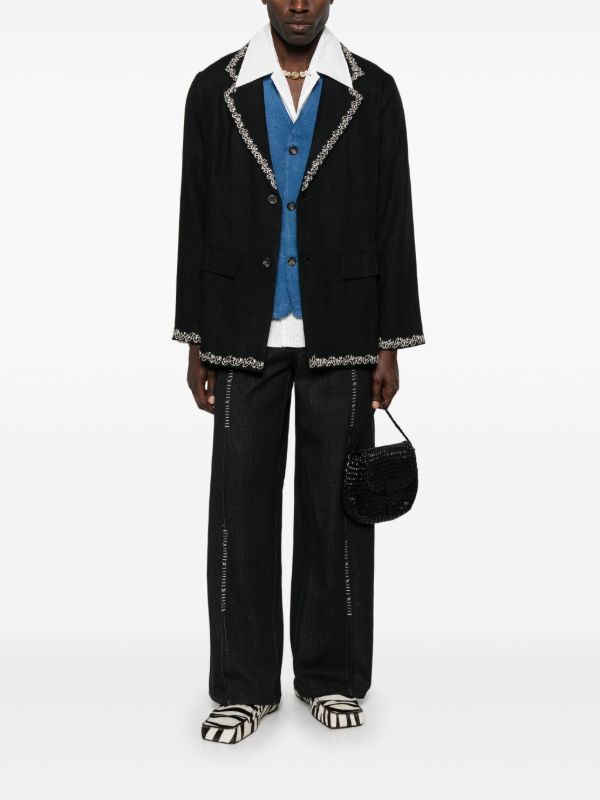 Kartik Research Embroidered Blazer | Browns Blazers