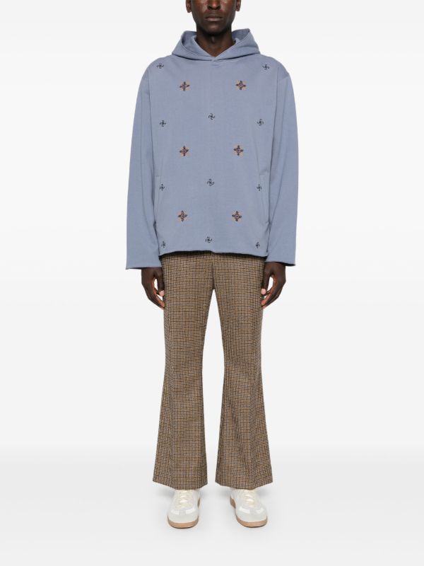 Kartik Research Geometric-Embroidered Hoodie | Browns Hoodies