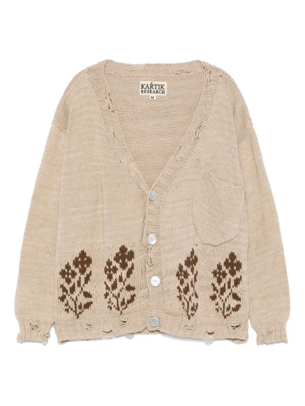 Kartik Research intarsia-knit cardigan | Browns Cardigans
