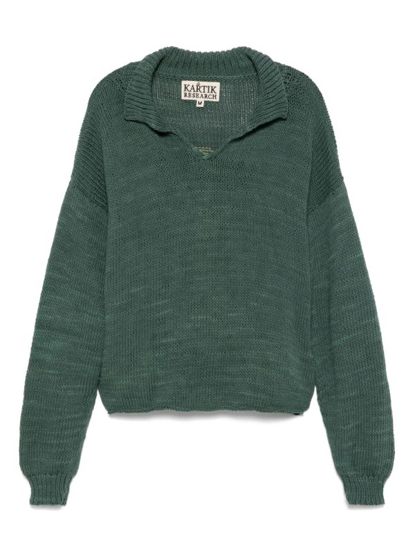 Kartik Research logo-intarsia sweater | Browns Knitted Sweaters