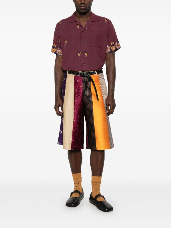 Kartik Research Patterned-jacquard Shorts | Browns Bermuda Shorts
