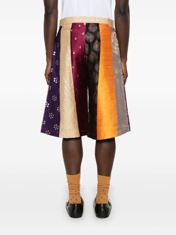 Kartik Research Patterned-jacquard Shorts | Browns Bermuda Shorts