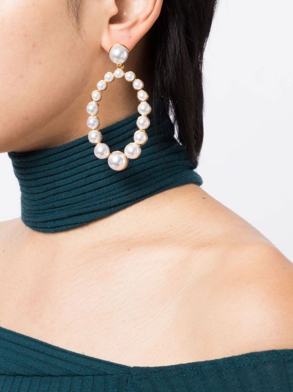 Kenneth Jay Lane Gold-Plated Pearl Drop Earrings | Browns Earrings