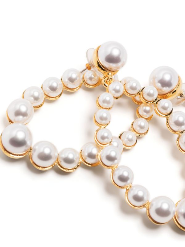 Kenneth Jay Lane Gold-Plated Pearl Drop Earrings | Browns Earrings