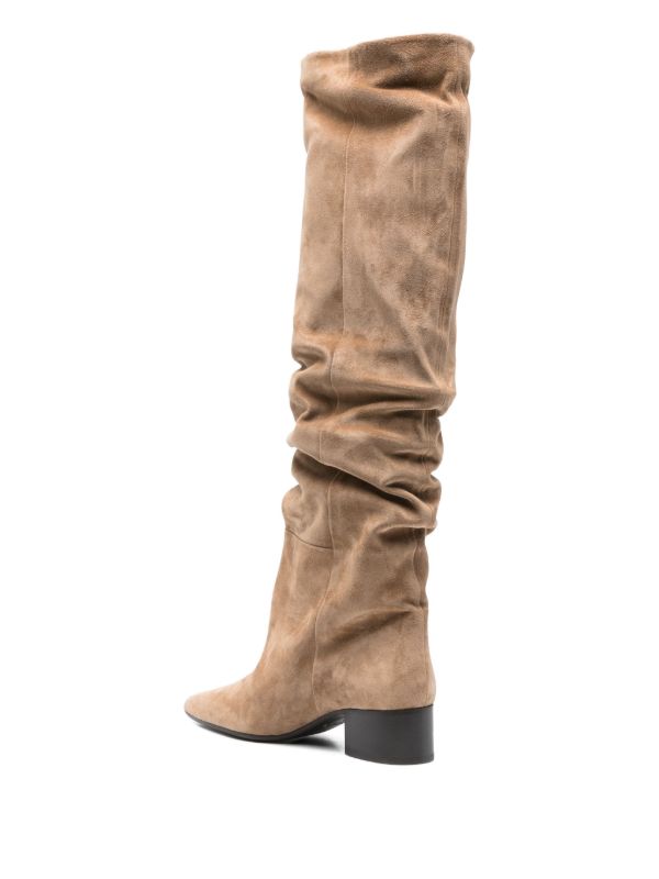 KHAITE 40mm Andee Suede Knee Boots | Browns Boots