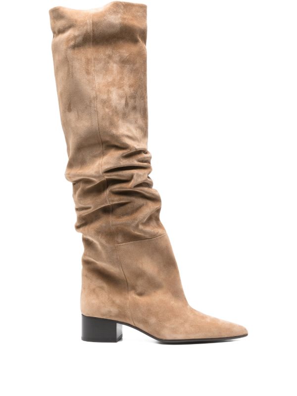 KHAITE 40mm Andee suede knee boots | Browns Boots