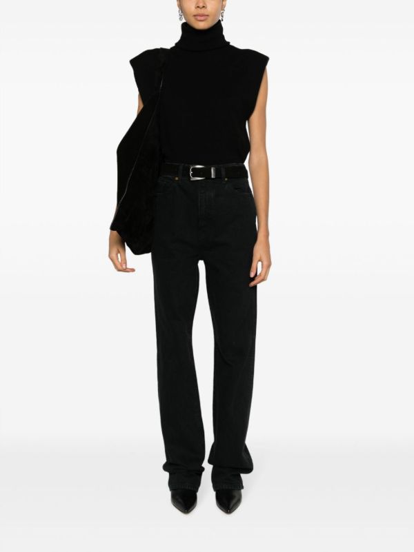 KHAITE Black The Danielle Straight-leg Jeans | Browns Straight-Leg Jeans