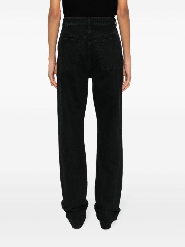 KHAITE Black The Danielle Straight-leg Jeans | Browns Straight-Leg Jeans