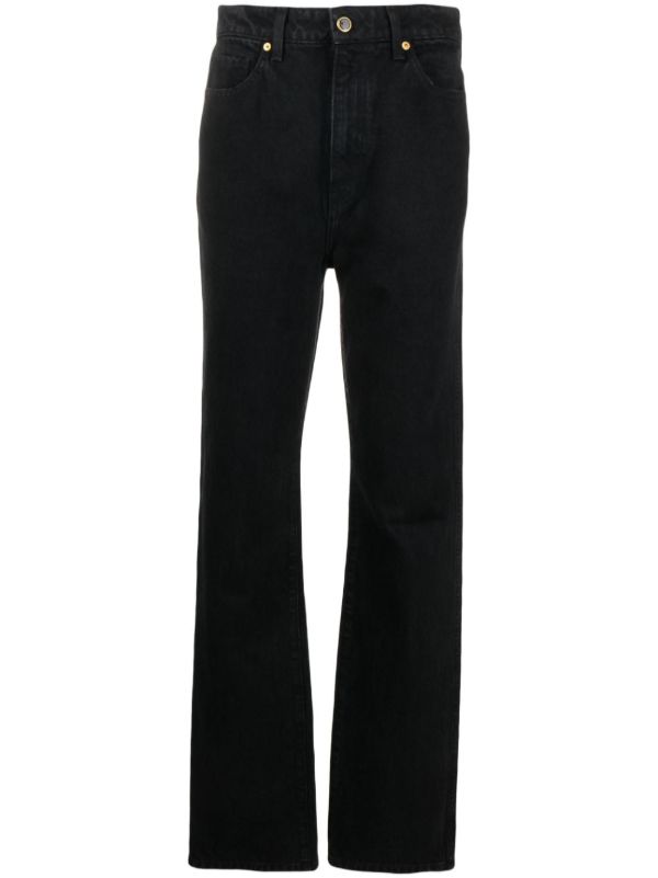 KHAITE black The Danielle straight-leg jeans | Browns Straight-Leg Jeans