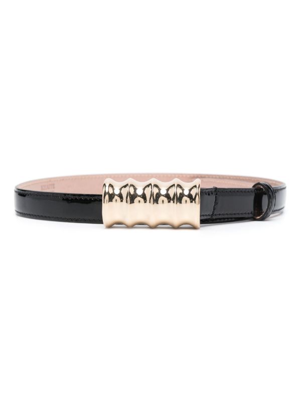KHAITE black The Small Julius leather belt | Browns Belts