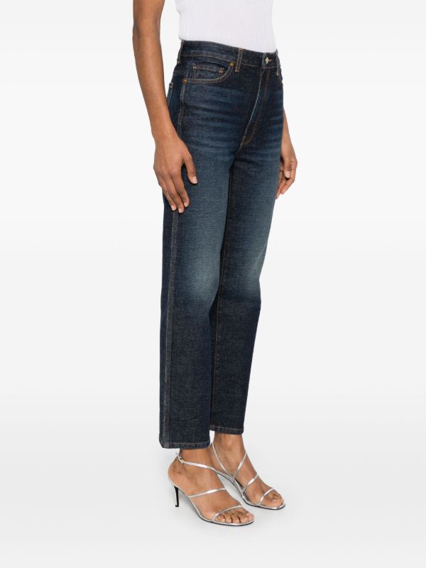 KHAITE Blue Abigail Jeans | Browns Straight-Leg Jeans
