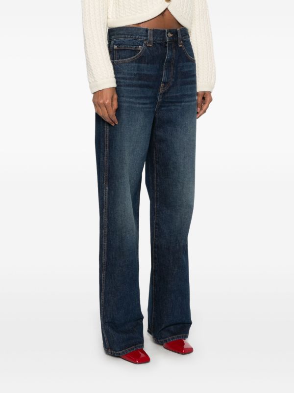 KHAITE Blue Bonnie Jeans | Browns Straight-Leg Jeans