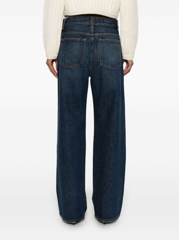 KHAITE Blue Bonnie Jeans | Browns Straight-Leg Jeans