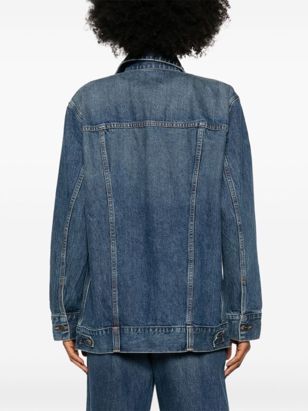 KHAITE Blue The Ross Denim Jacket | Browns Denim Jackets