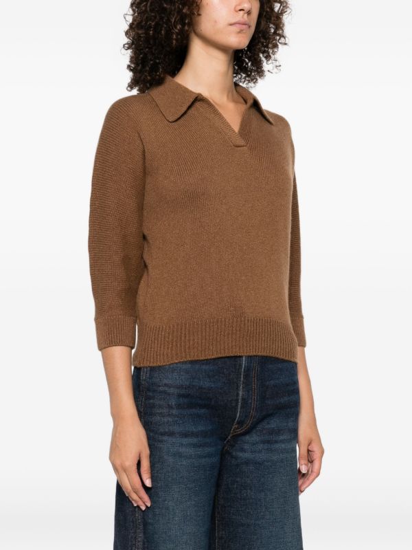 KHAITE Herve Polo Sweater | Browns Knitted Sweaters