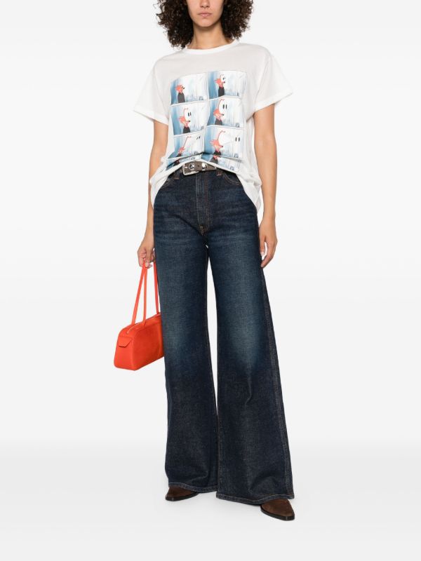 KHAITE Maeve Cartoon-print T-shirt | Browns T-Shirts & Jersey Shirts