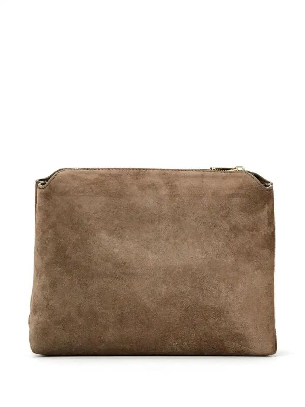 KHAITE Medium Lina Suede Crossbody Bag | Browns Messenger & Crossbody Bags