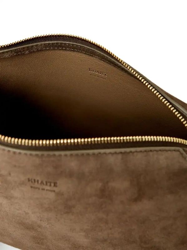 KHAITE Medium Lina Suede Crossbody Bag | Browns Messenger & Crossbody Bags