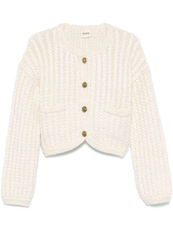 KHAITE Neutral Balser Cardigan | Browns Cardigans