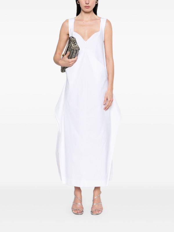 KHAITE White Kenith Maxi Dress | Browns Day Dresses