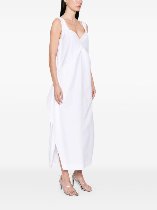 KHAITE White Kenith Maxi Dress | Browns Day Dresses