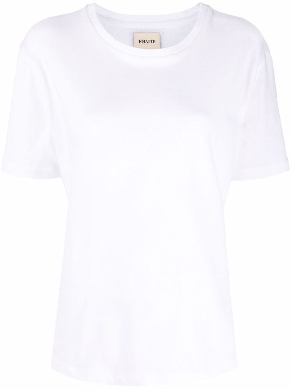 KHAITE White Mae T-Shirt | Browns T-Shirts & Jersey Shirts