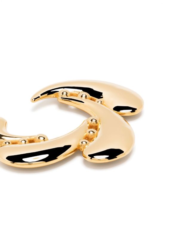 KHIRY Gold Vermeil Talon Coalition Hoop Earrings | Browns Earrings