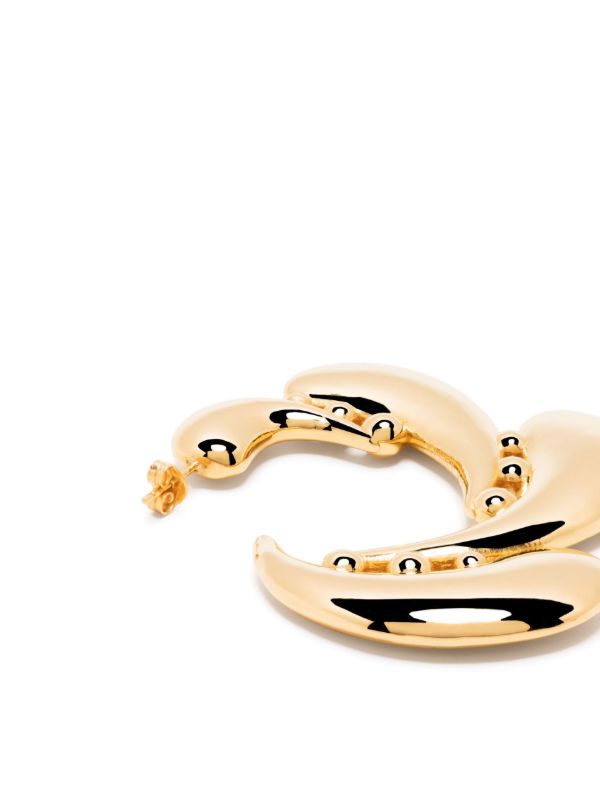 KHIRY Gold Vermeil Talon Coalition Hoop Earrings | Browns Earrings