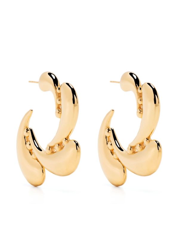 KHIRY gold vermeil Talon Coalition hoop earrings | Browns Earrings