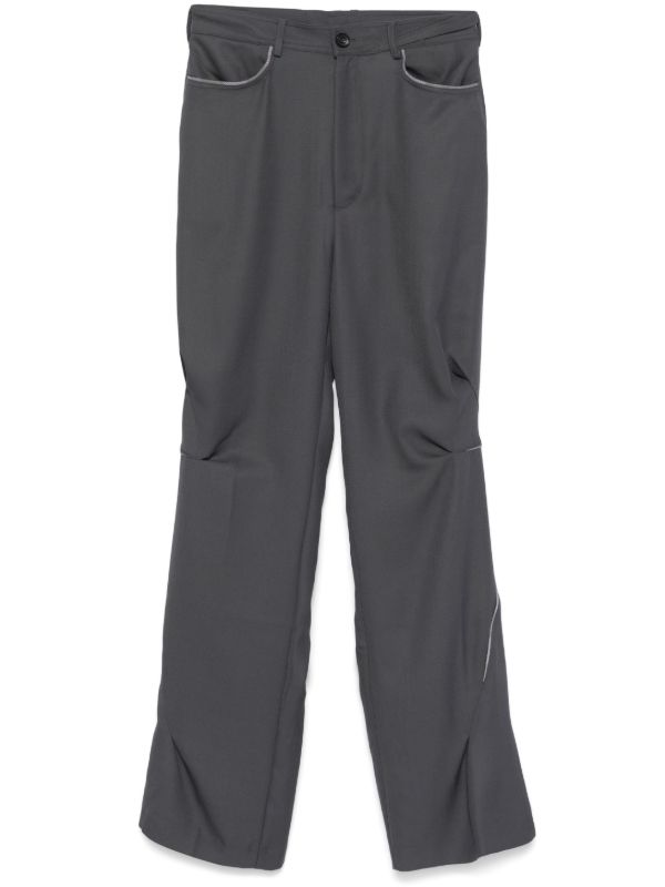 Kiko Kostadinov Gathered Straight Trousers | Browns Regular-Fit & Straight Leg Pants