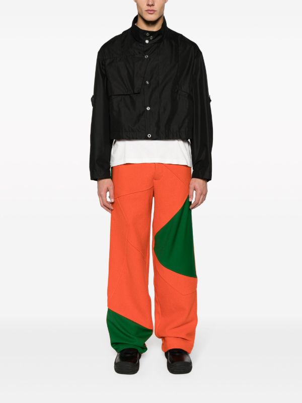 Kiko Kostadinov Orange Aspasia Panelled Trousers | Browns Regular-Fit & Straight Leg Pants
