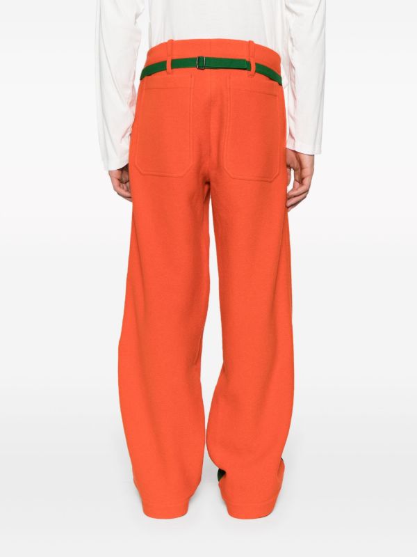 Kiko Kostadinov Orange Aspasia Panelled Trousers | Browns Regular-Fit & Straight Leg Pants
