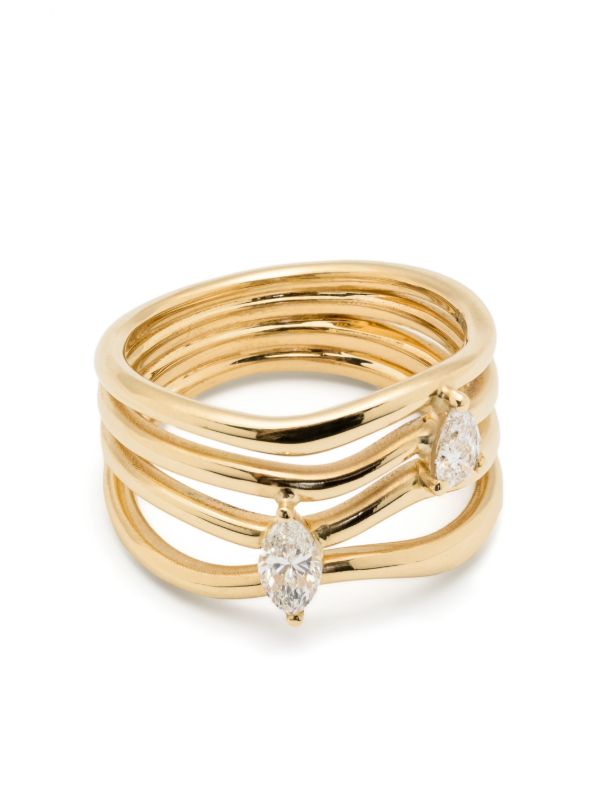 Kimaï 18K Recycled Yellow Gold Nova Diamond Ring | Browns Fine Rings