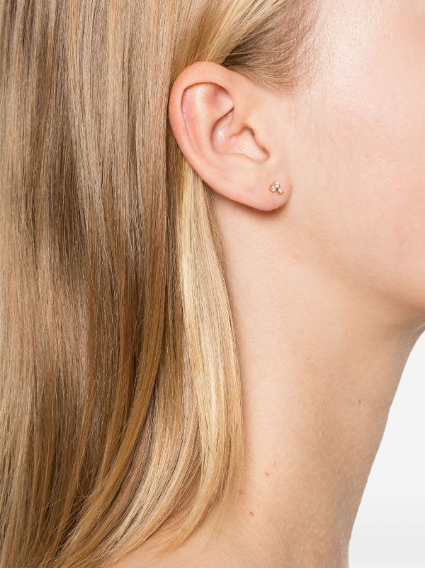 Kimaï 18K Recycled Yellow Gold Three Drops Diamond Earring | Browns Fine Earrings