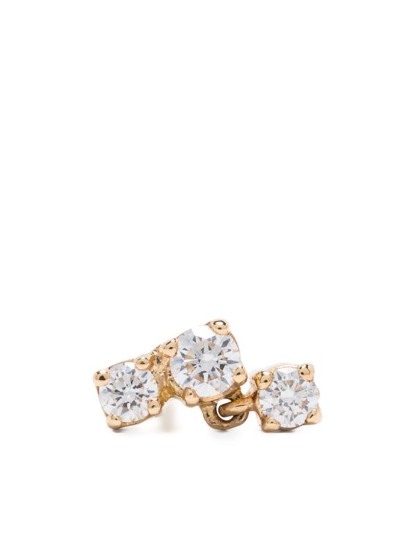 Kimaï 18K Recycled Yellow Gold Three Drops Diamond Earring | Browns Fine Earrings