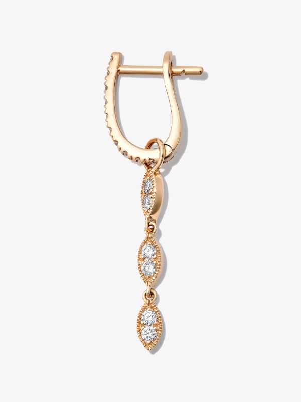 Kimaï 18K Yellow Gold Cleo Diamond Drop Huggie Earring | Browns Fine Earrings