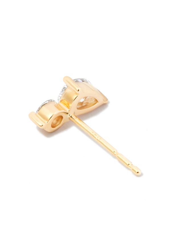 Kimaï 18K Yellow Gold Duo Diamond Stud Earring | Browns Fine Earrings