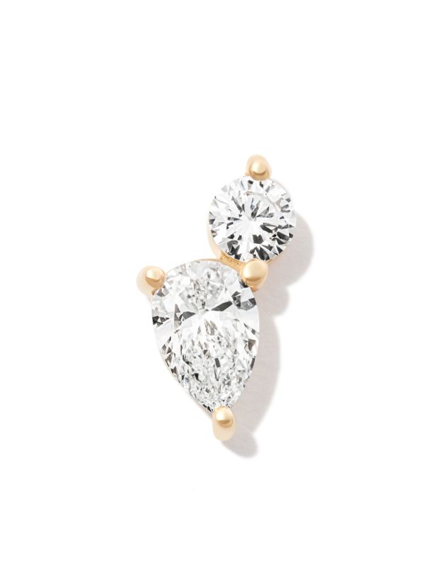 Kimaï 18K yellow gold Duo diamond stud earring | Browns Fine Earrings