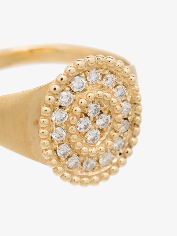 Kimaï 18K Yellow Gold Prime Diamond Signet Ring | Browns Fine Rings
