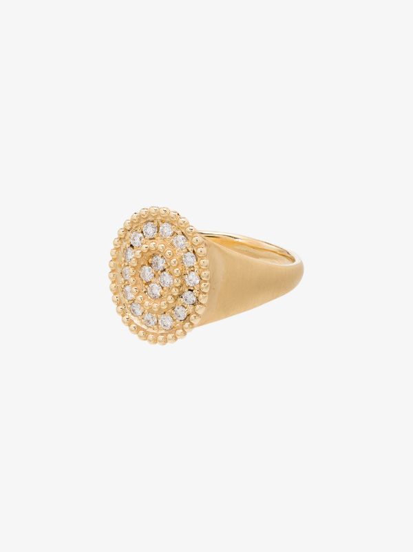 Kimaï 18K yellow gold Prime diamond signet ring | Browns Fine Rings