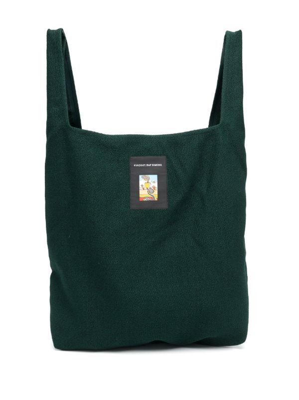 Kvadrat X Raf Simons Green Vidar Large Tote Bag | Browns Tote Bags