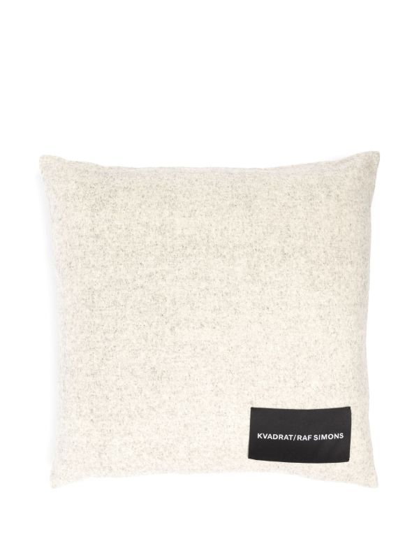Kvadrat X Raf Simons Neutral Double Face Wool Cushion | Browns Cushions